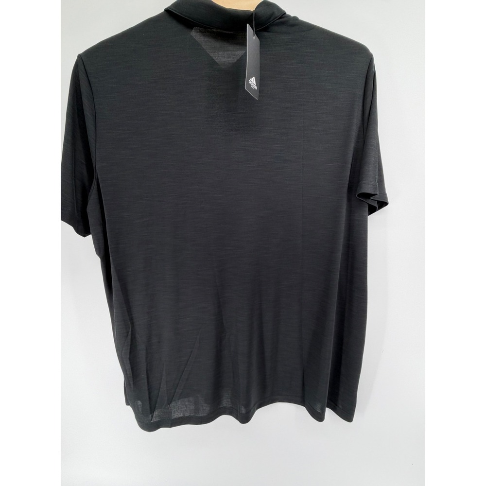Lot of 2 Adidas Golf Polo Shirts Mens 4XL Black Navy Heather Stretch DZ7173 7174 - Picture 8 of 12